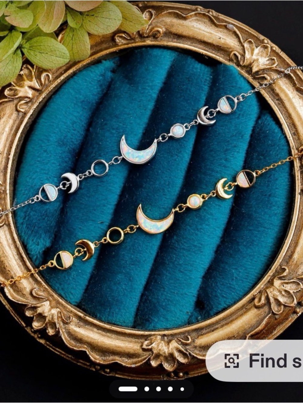 Moon Phase Opal Accent Bracelet - SILVER BRACELET FOR SALE ONLY